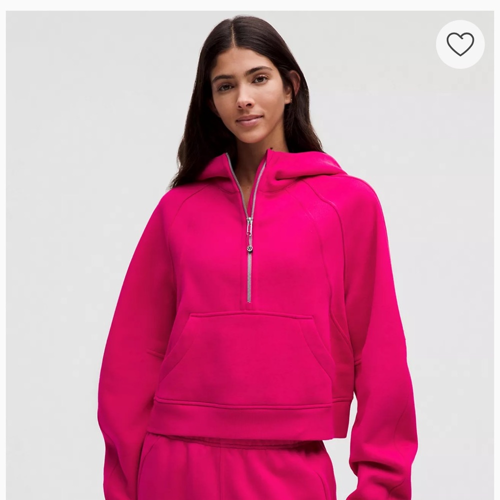 Pink oversized long sleeve sweatshirt hoodie